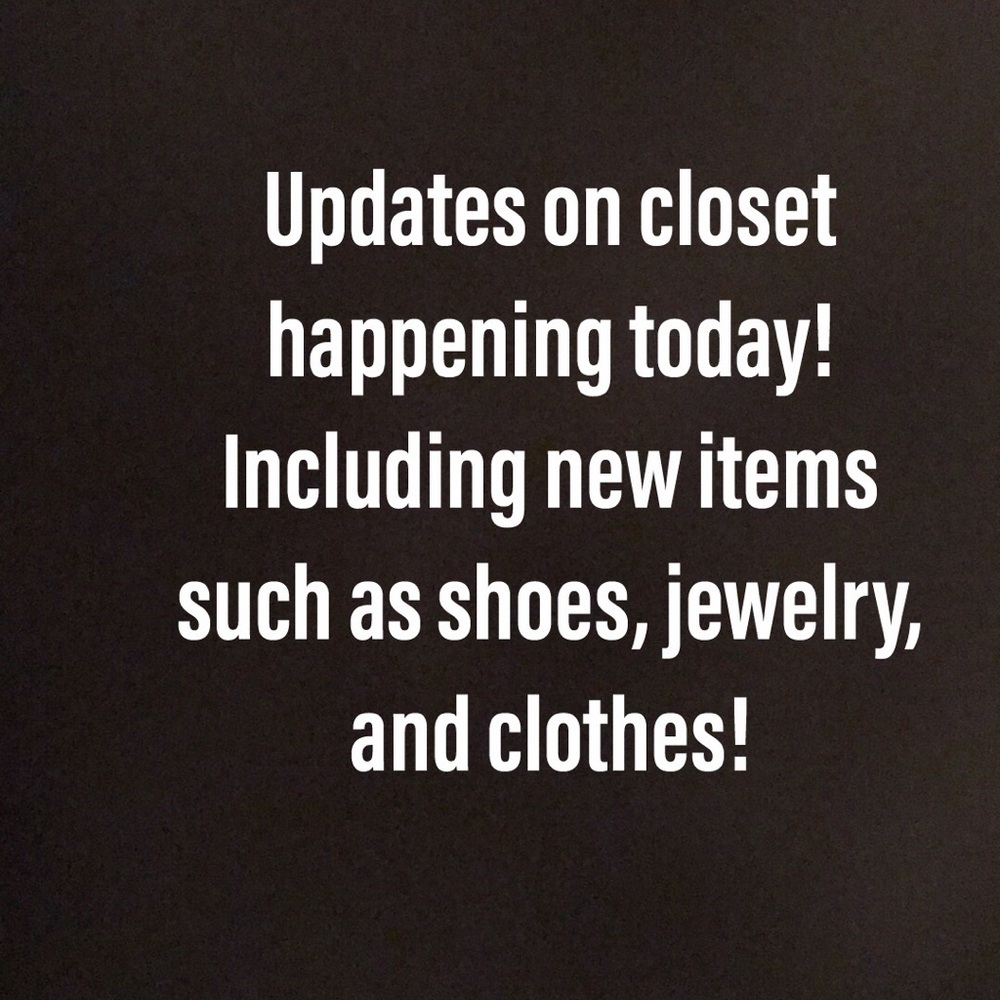 New items coming soon